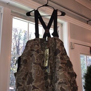 Brand new drake old school camo insulated bib
